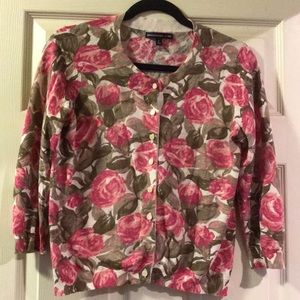 EUC - Banana Republic - Mad Men Rose Cardigan - S
